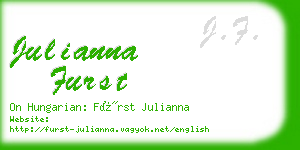 julianna furst business card